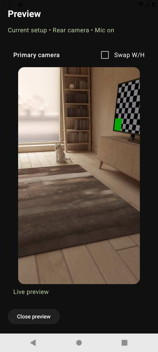 Camera Options - tutorial step 2
