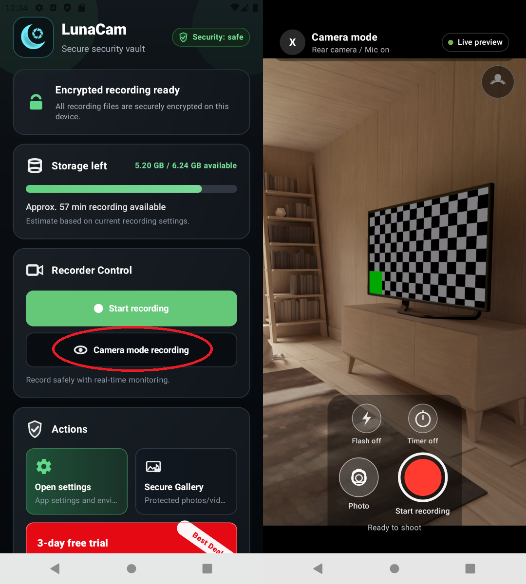 Encrypted Photo Capture - tutorial step 1