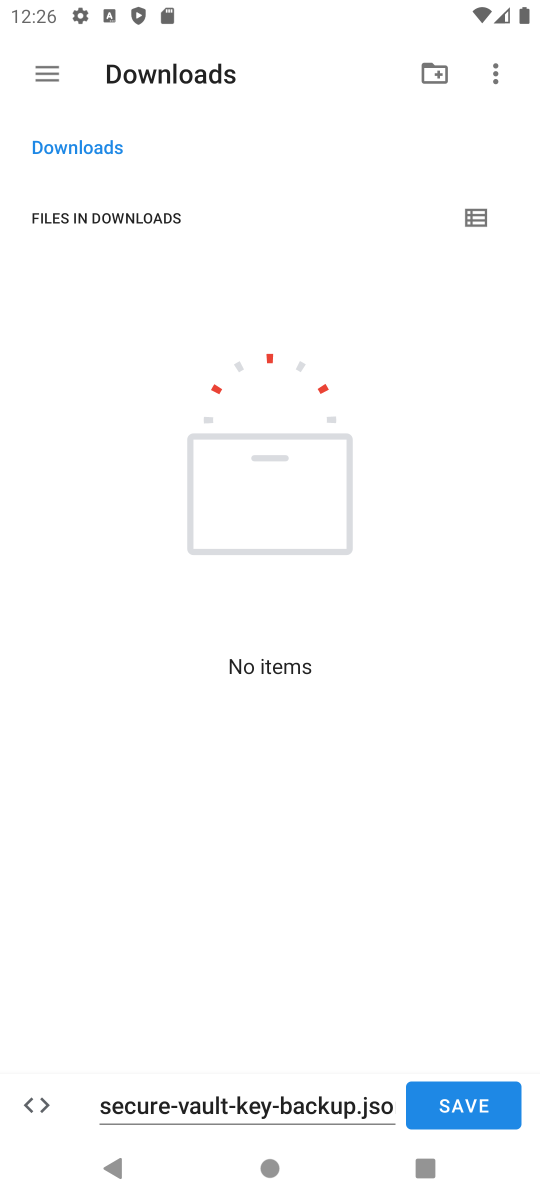 Back Up, Share, and Load Key - tutorial step 2